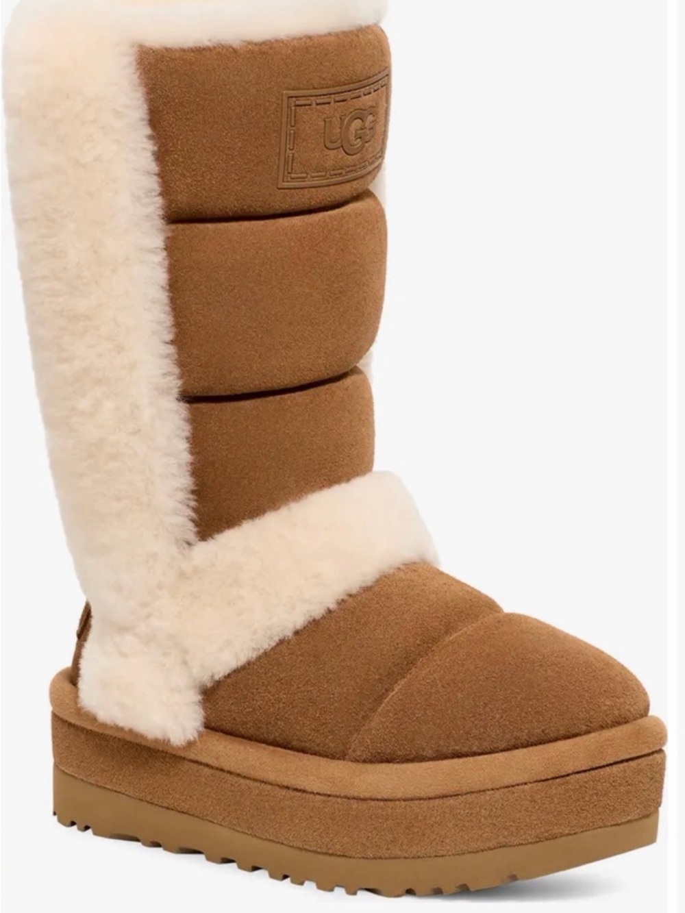 Size 7 UGG Chillapeak Genuine Shearling Trim Tall Boot